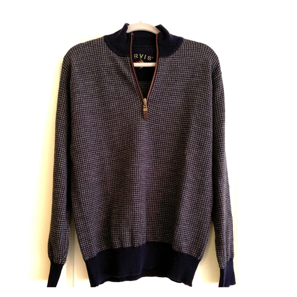 Men’s Orvis Quarter Zip - 100% Merino Wool!